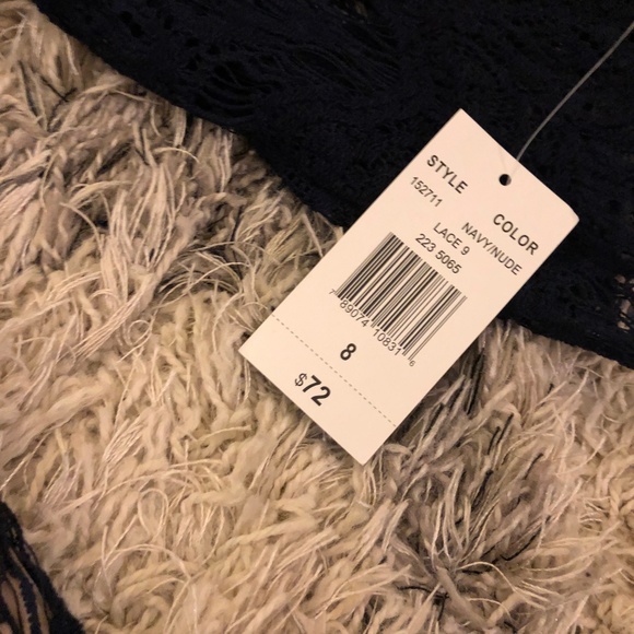 Ronni Nicole 3/4 Sleeve Lace Pattern Sheath Dress - Picture 2 of 3